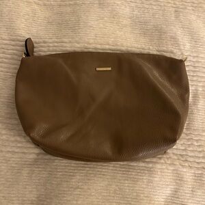 Remi Reid Departure Tote Security Pouch Insert Vegan‎ Leather Brown